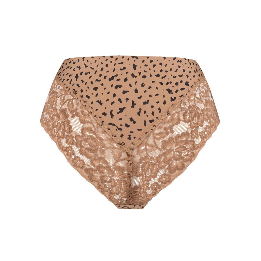 Dames Tencate Dames Slips | High Waist Brazilian Lace Wild Nuts