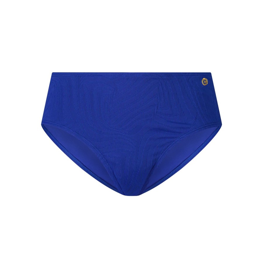 Dames Tencate Bikini'S | Mid Waist Bikini Bottom Blue Waves