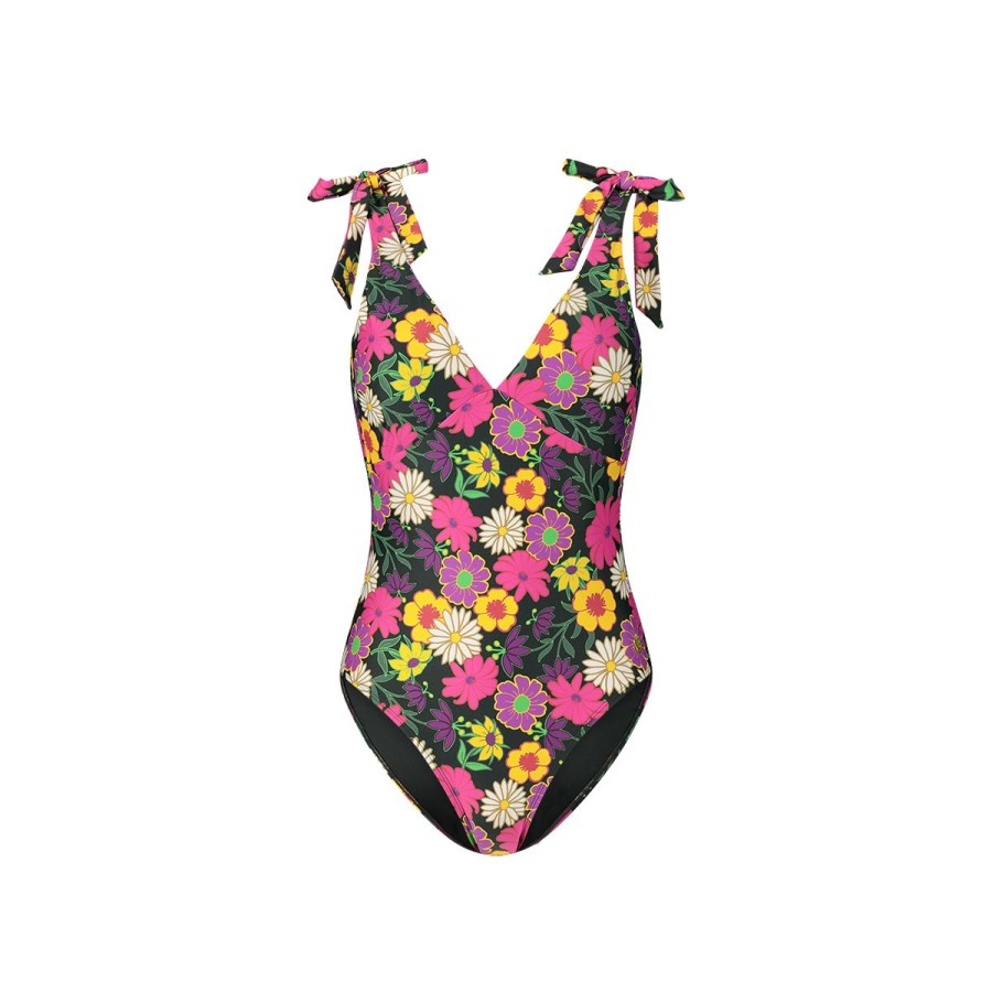 Dames Tencate Badpakken | Bow Swimsuit Funky Flowers