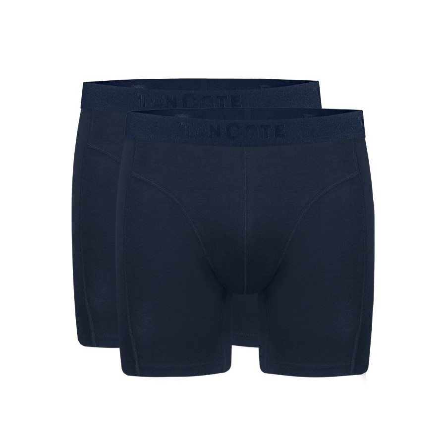 Heren Tencate Heren Onderbroeken | Long Shorts Navy 2 Pack