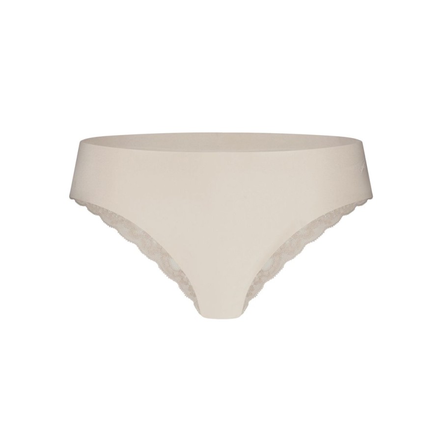 Dames Tencate Dames Slips | Brazilian Met Kant Almond