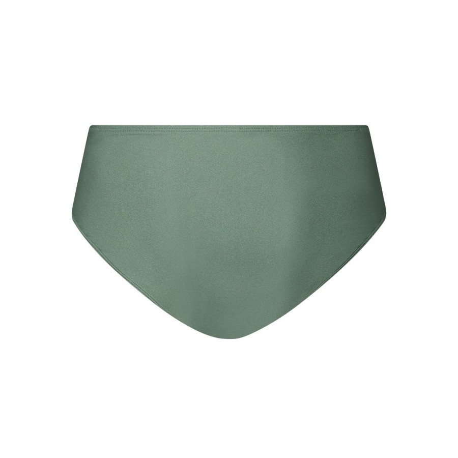 Dames Tencate Bikini'S | Mid Waist Bikini Bottom Green Sparkle