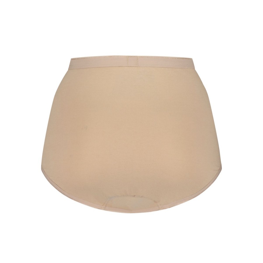 Dames Tencate Dames Slips | High Waist Beige 4 Pack