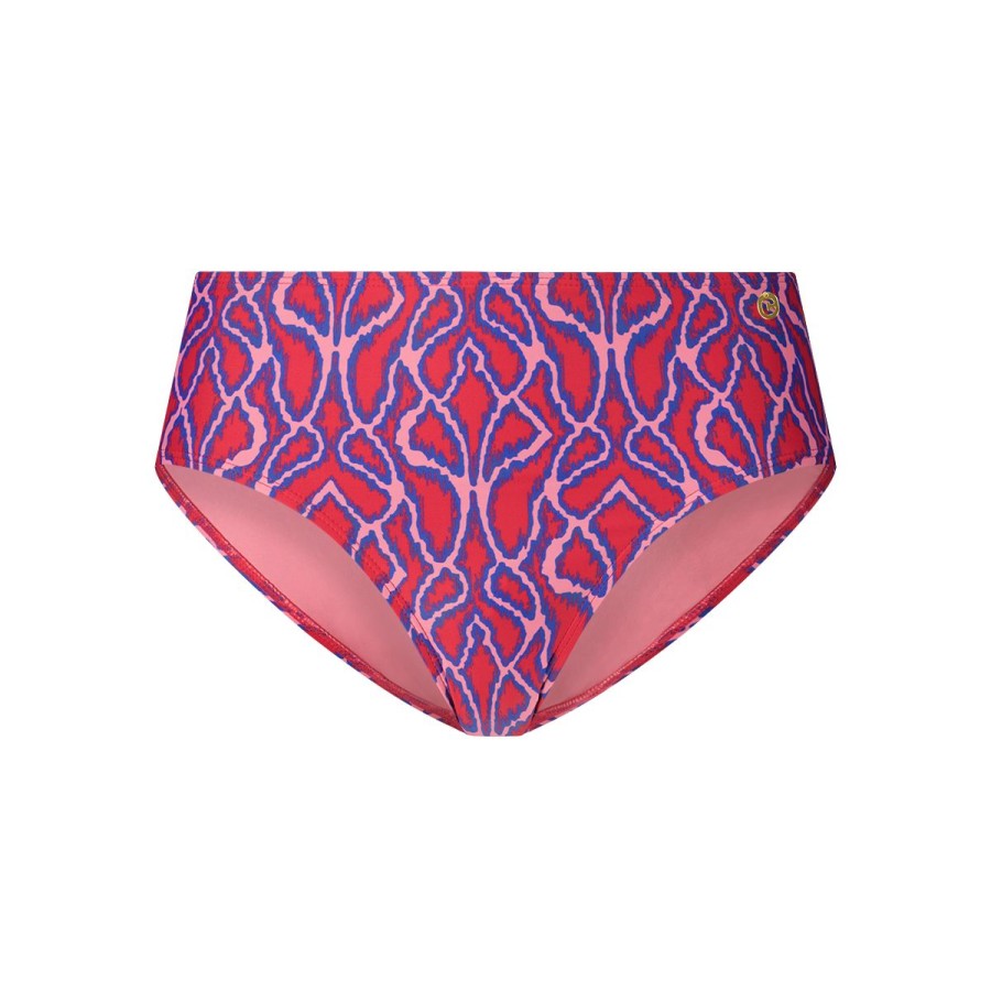 Dames Tencate Bikini'S | Mid Waist Bikini Bottom Ikat