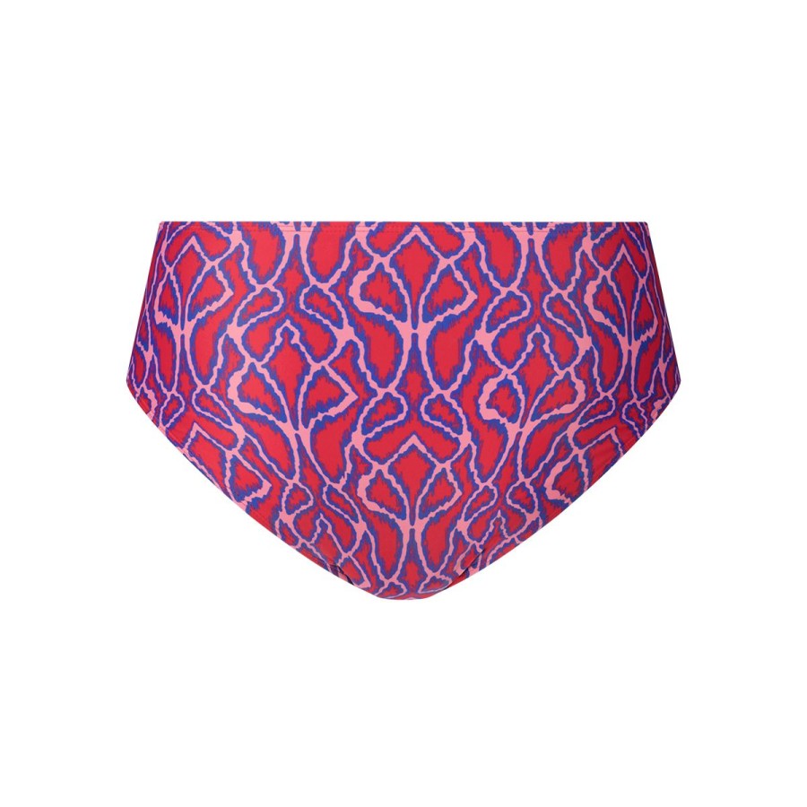 Dames Tencate Bikini'S | Mid Waist Bikini Bottom Ikat