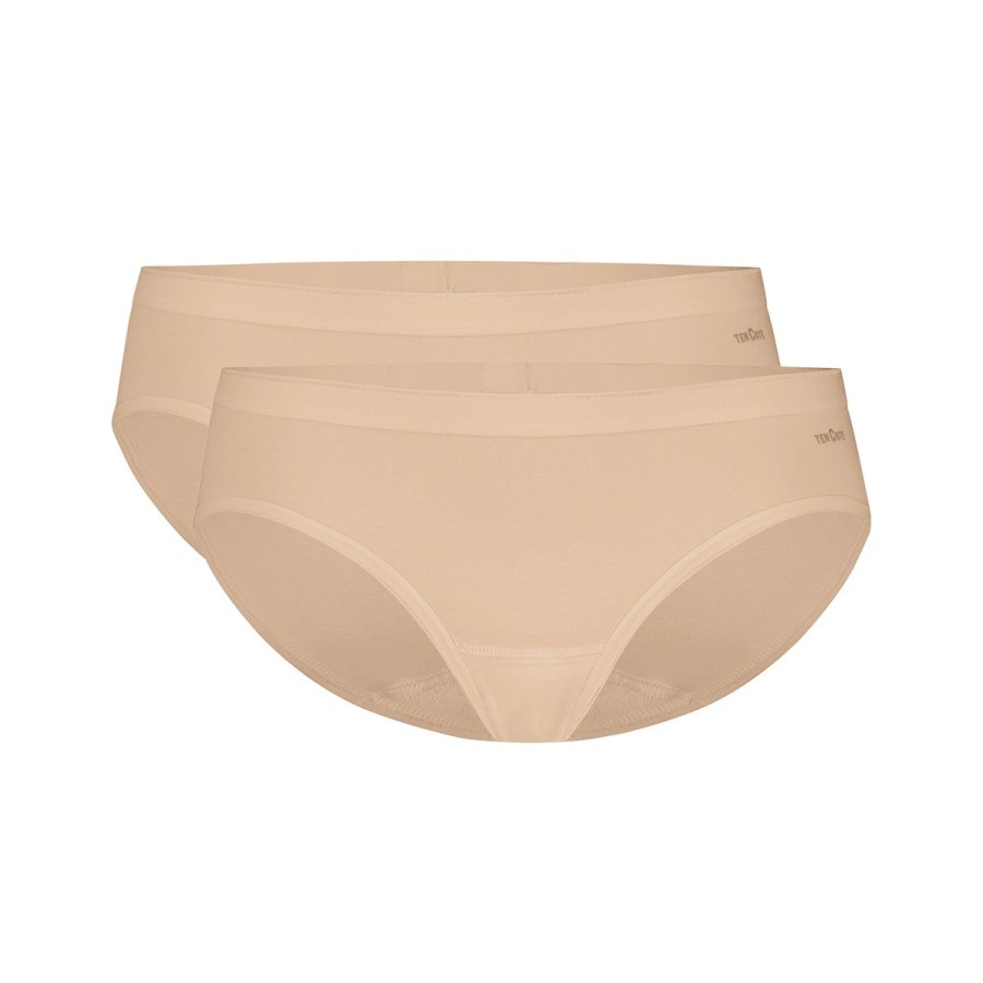 Dames Tencate Dames Slips | Bikini Beige 2 Pack