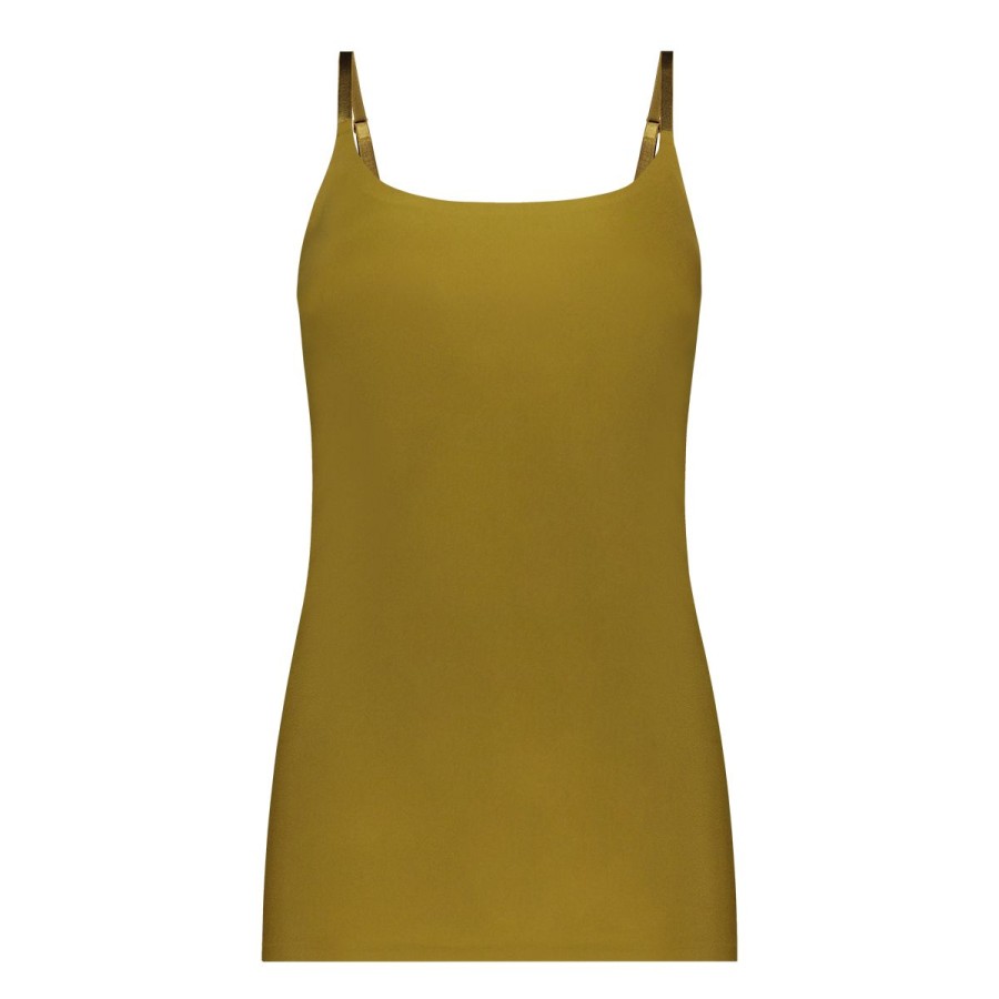 Dames Tencate Dames Tops | Spaghetti Top Gold