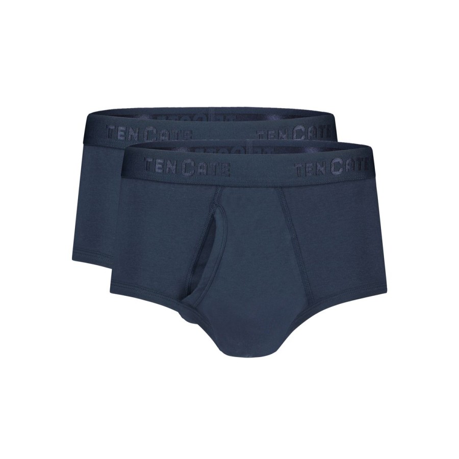 Heren Tencate Heren Onderbroeken | Slip Met Gulp Navy 2 Pack