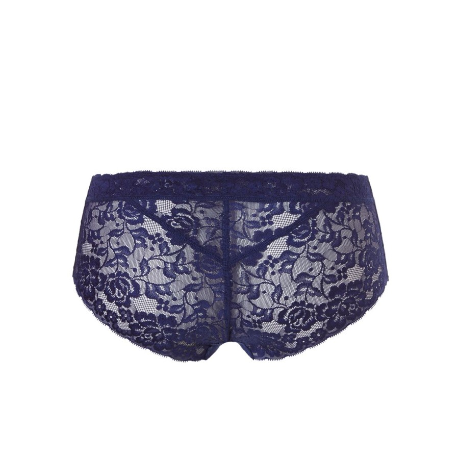 Dames Tencate Dames Slips | Hipster Met Kant Donkerblauw