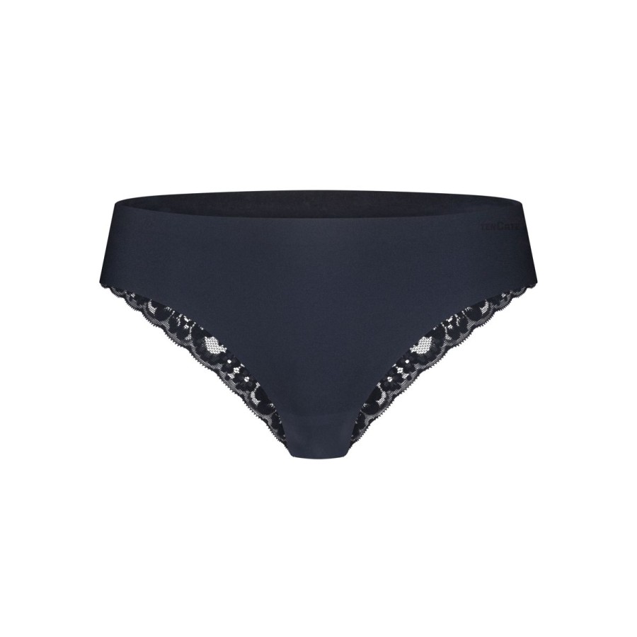 Dames Tencate Dames Slips | Brazilian Met Kant Dark Navy