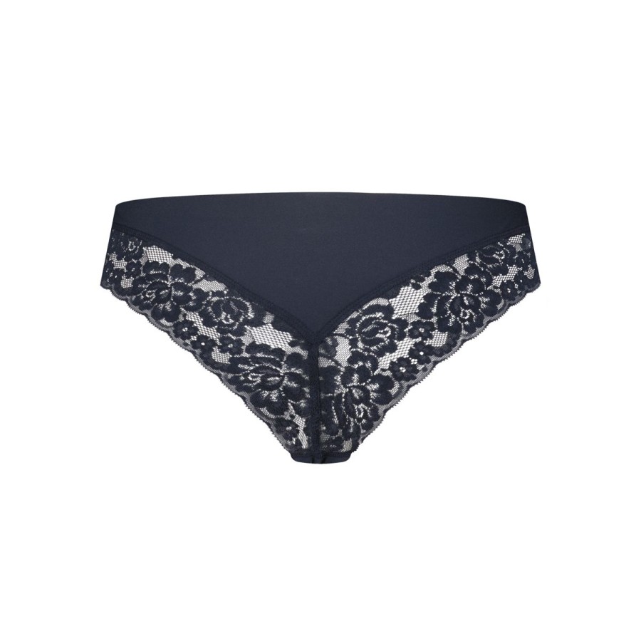 Dames Tencate Dames Slips | Brazilian Met Kant Dark Navy