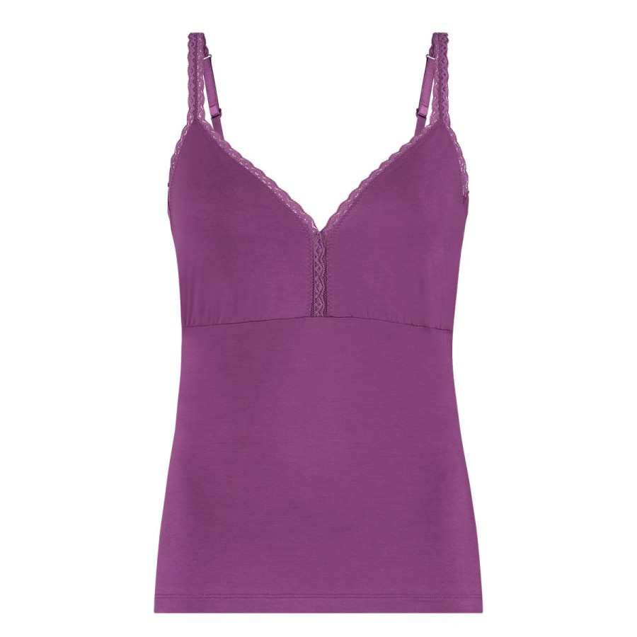 Dames Tencate Dames Tops | Spaghetti Top Lace Purple