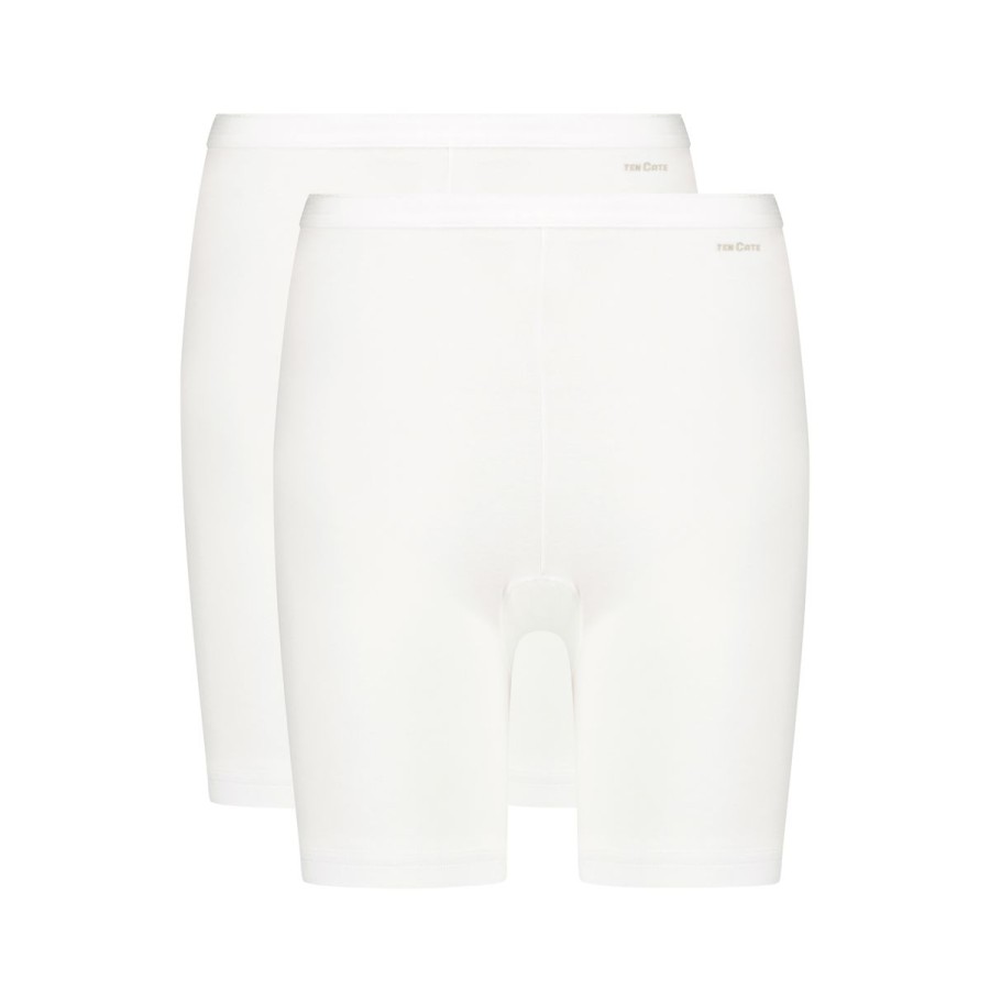 Dames Tencate Dames Slips | Long Shorts Wit 2 Pack