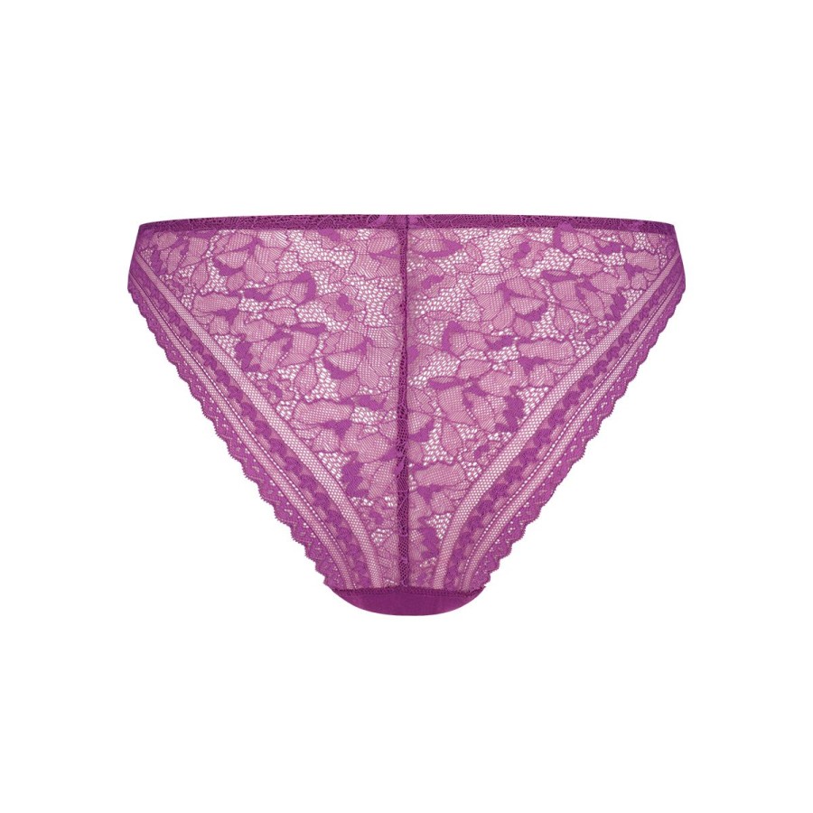 Dames Tencate Dames Slips | Slip Met Kant Purple