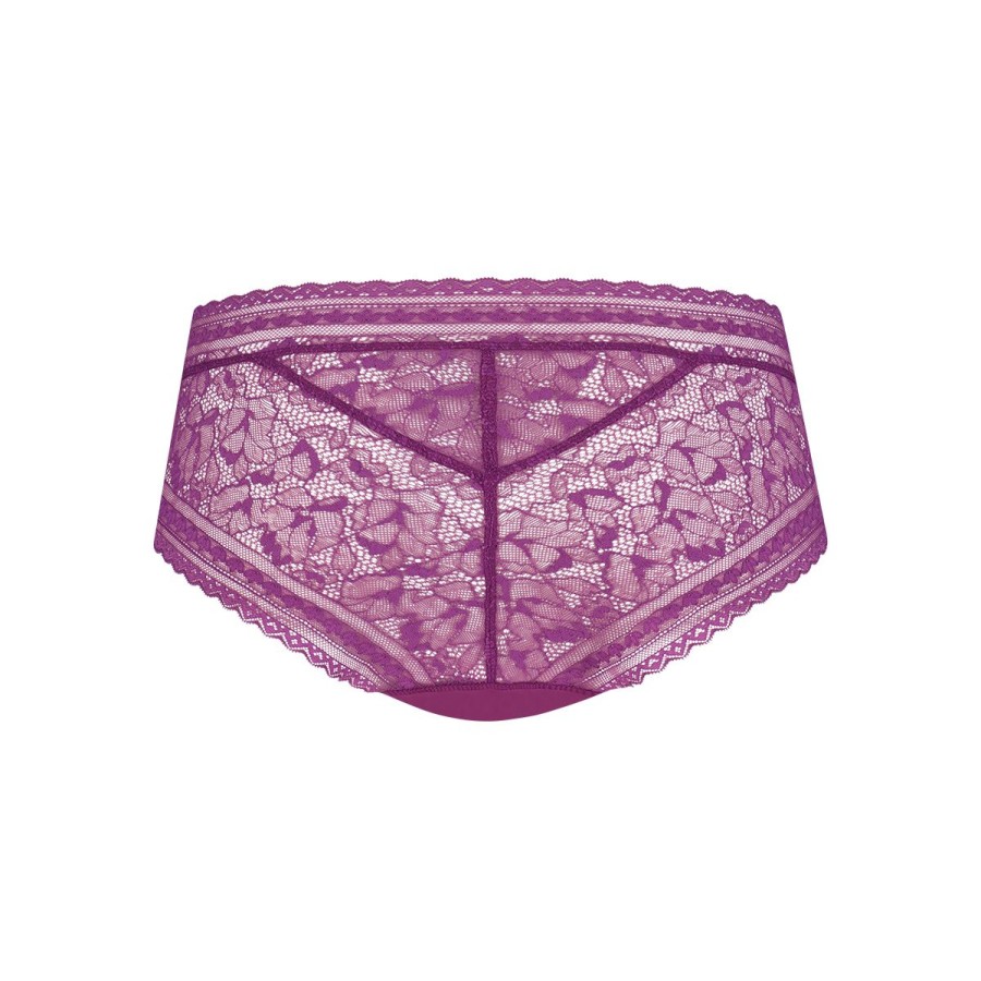 Dames Tencate Dames Slips | Hipster Met Kant Purple